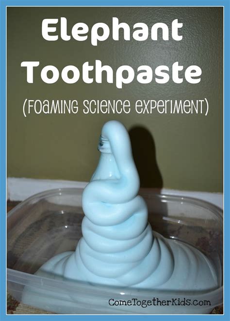 Elephant Toothpaste Stem Activity Science Buddies Foam Science Experiment - Foam Science Experiment