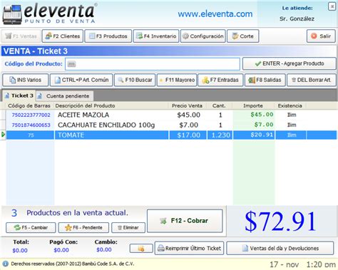 Eleventa Punto De Venta