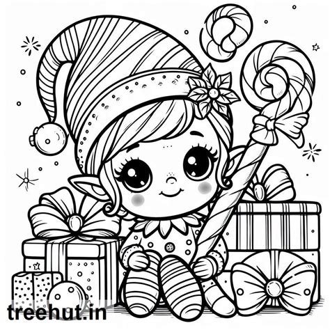 elf coloring pages