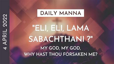 Eli Eli Lamma Sabacthani