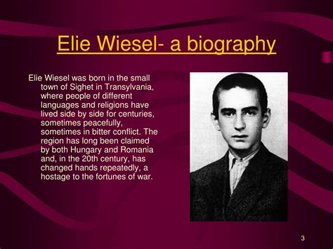 elie wiesel biography summary examples