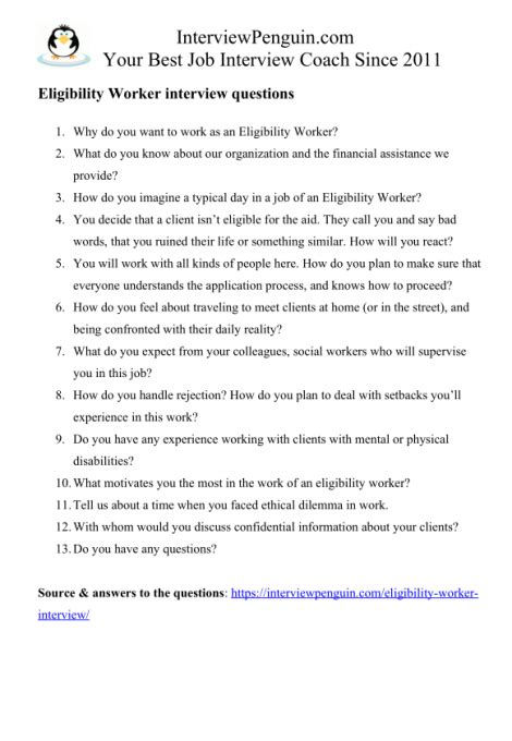 Eligibility Worker 1 Sample Test California