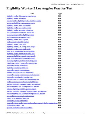eligibility worker test vocabulary