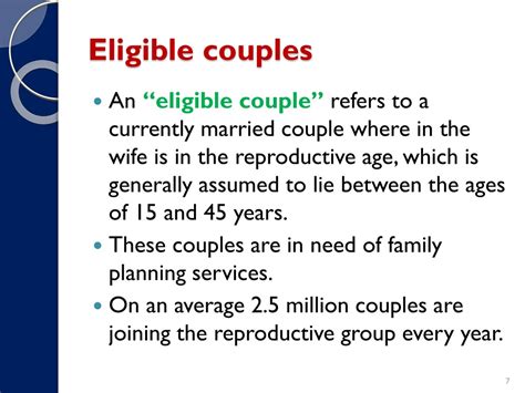 Eligible Couple Definition