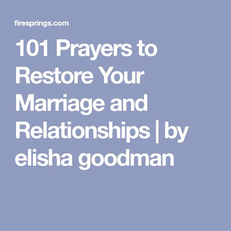 Read Elisha Goodman Prayer Of Marriage 