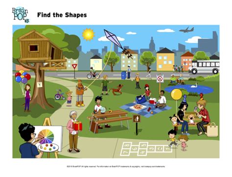 Ell Find The Shapes Image Activity Brainpop Educators Find The Shapes In The Picture - Find The Shapes In The Picture