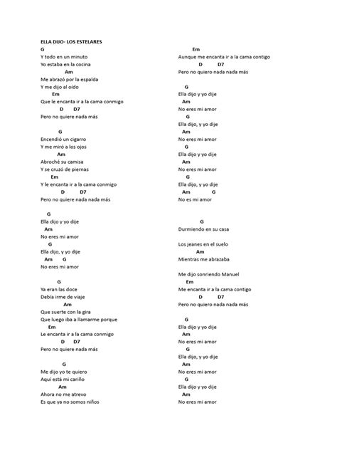 Ella Dijo Letra