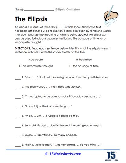 Ellipsis Exercises