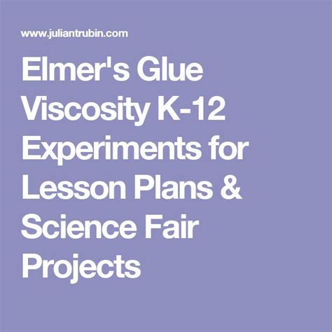 Elmeru0027s Glue Viscosity K 12 Experiments For Lesson Science Experiment With Glue - Science Experiment With Glue