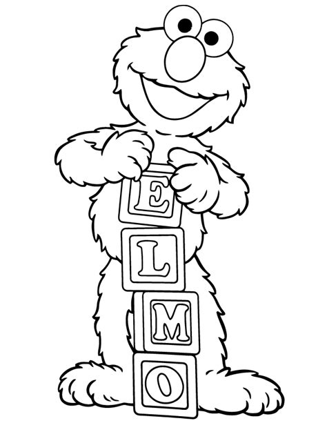 elmo coloring pages