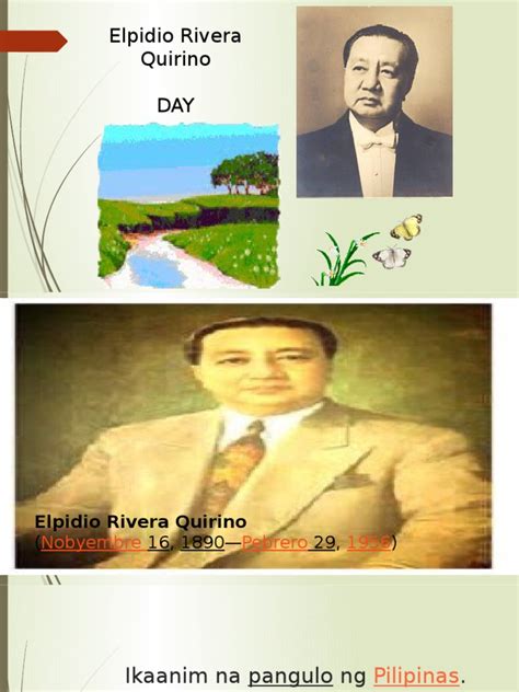 elpidio quirino biography powerpoint examples