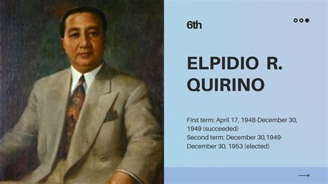 elpidio quirino contributions meaning