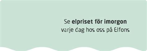 elpris imorgon