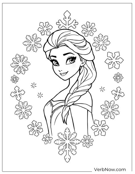 elsa coloring page
