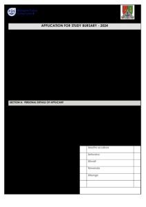 elsenburg bursary forms 2015