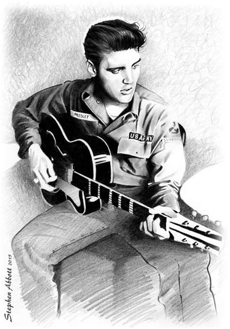 Elvis Presley Guitar Drawing