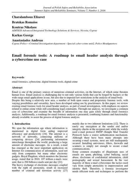 Email Forensic Tools A Roadmap To Email Header Analysis