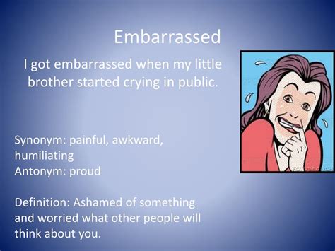 Embarassed Synonym