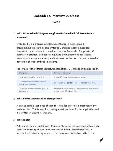 Embedded C Interview Questions