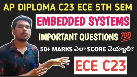 Embedded Systems Ece Important Questions