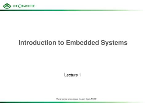 Full Download Embedded Systems Lecture 1 Introduction 