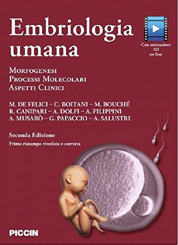 Download Embriologia Umana Morfogenesi Processi Molecolari Aspetti Clinici 