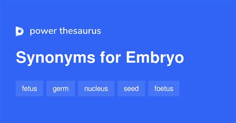 embryo synonym på svenska