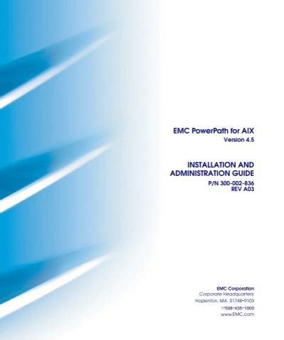Emc Powerpath For Aix Installation And Administration Guide