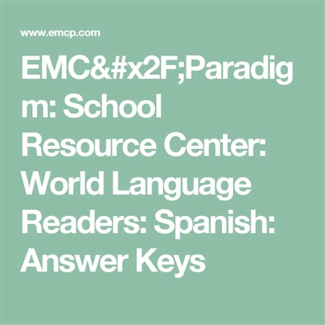 Full Download Emc Paradigm Spanish Answers 