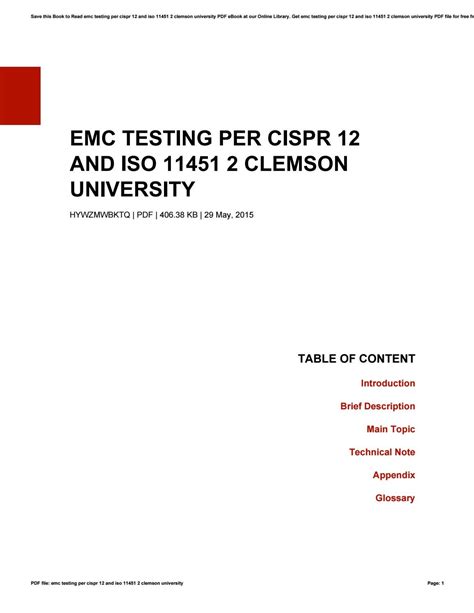 Full Download Emc Testing Per Cispr 12 And Iso 11451 2 Doc Database 