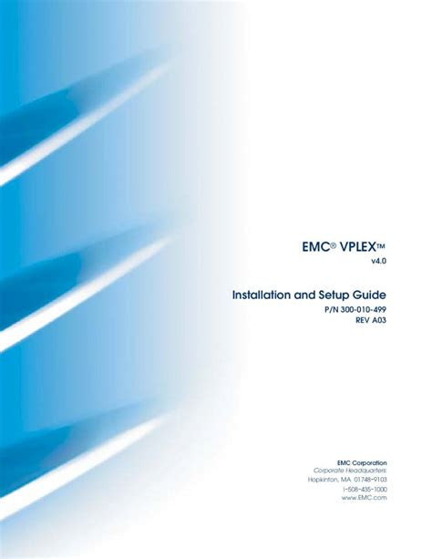 Read Emc Vplex Installation And Setup Guide 