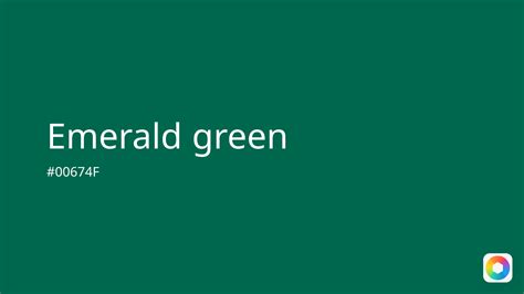 emerald green color code