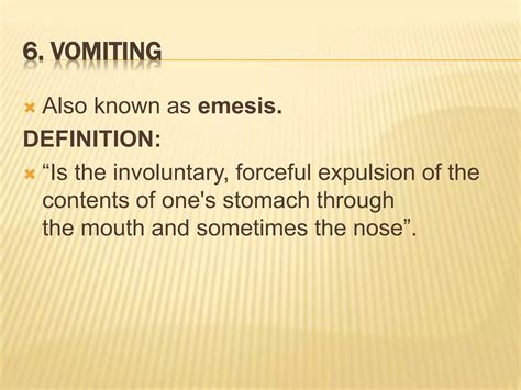 Emesis Meaning