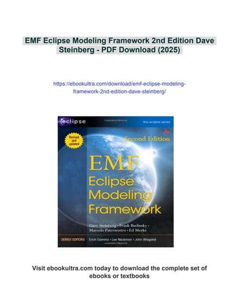 Emf Eclipse Modeling Framework 2nd Edition