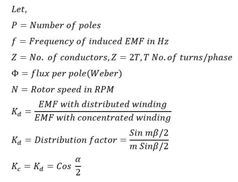 Emf Equation Of Alternator