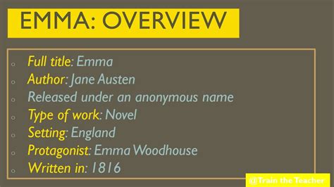 Emma The Summary