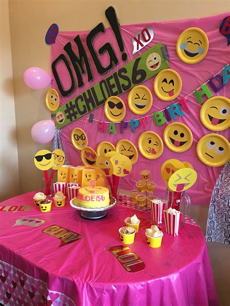 Emoji Bday Party Pinterest