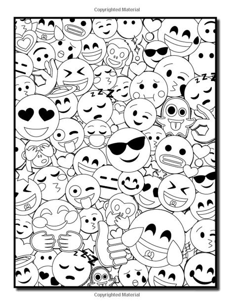 Read Online Emoji A Coloring Book With 50 Fun Easy And Hilarious Coloring Pages Perfect Gift For Emoji Lovers 