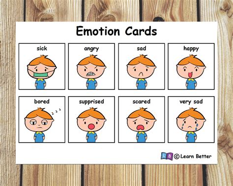 Emotion Cards Autism