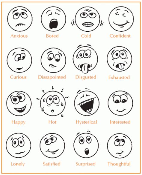 emotion sheet faces