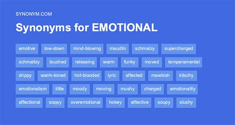 Emotional Synonym
