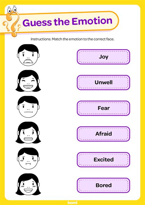 Emotions Worksheets Psychpoint Identify Emotions Worksheet - Identify Emotions Worksheet