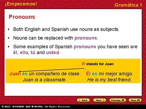 Empecemos Capitulo 1 Gramatica 2 Answers