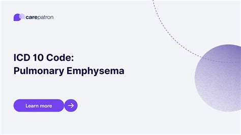 Emphysema Icd 10