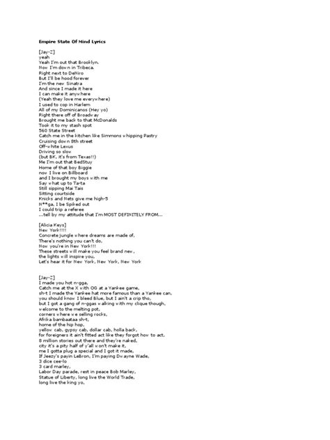 Empire Of State Lyrics