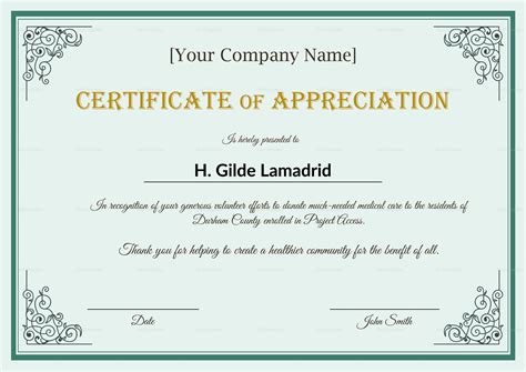 Employee Appreciation Sample