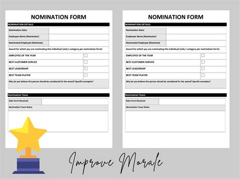 Employee Recognition Nomination Form Examples
