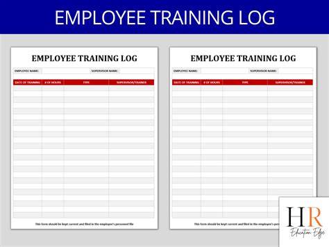 employee training log