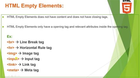 Empty Elements In Html
