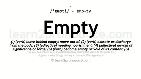 empty meaning